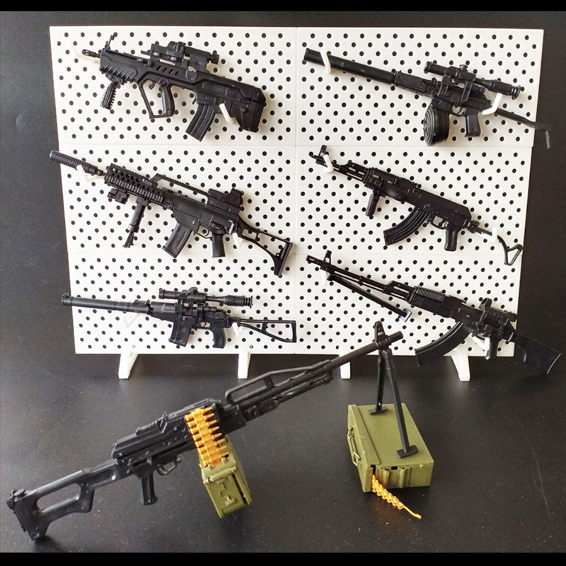 4D Assembled Gun Model Fourth Bullet 1:6 Assault Rifle Light Machine Gun AK47 Soldier Weapon Assembled Male Toy