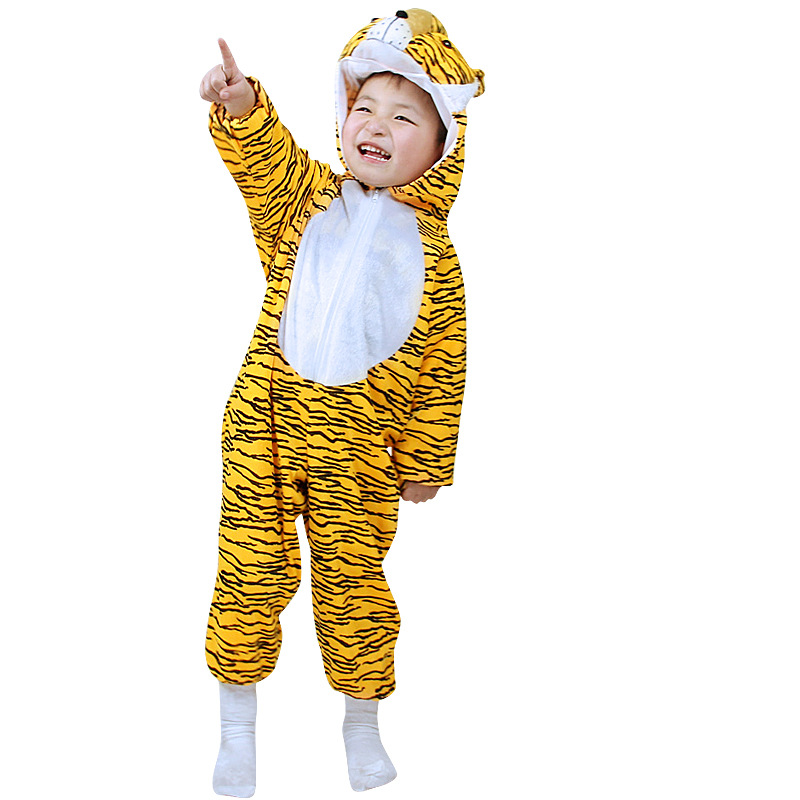 June 1 Children's Day Costume Animal Jumpsuit Tiger Costume Kindergarten Program Performance Costume Costume Cross Border