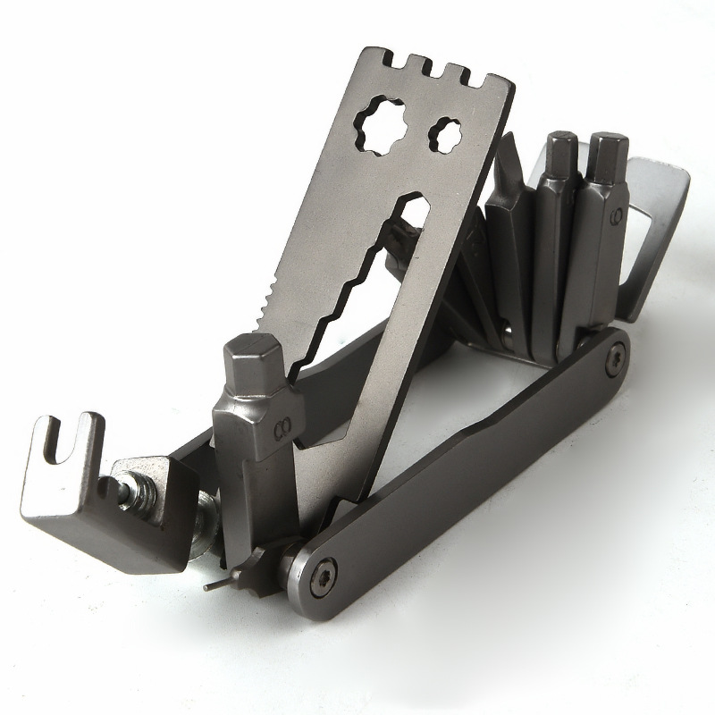 Multifunctional gadget stainless steel multi-purpose bicycle repair tool bicycle portable tool screwdriver combination card