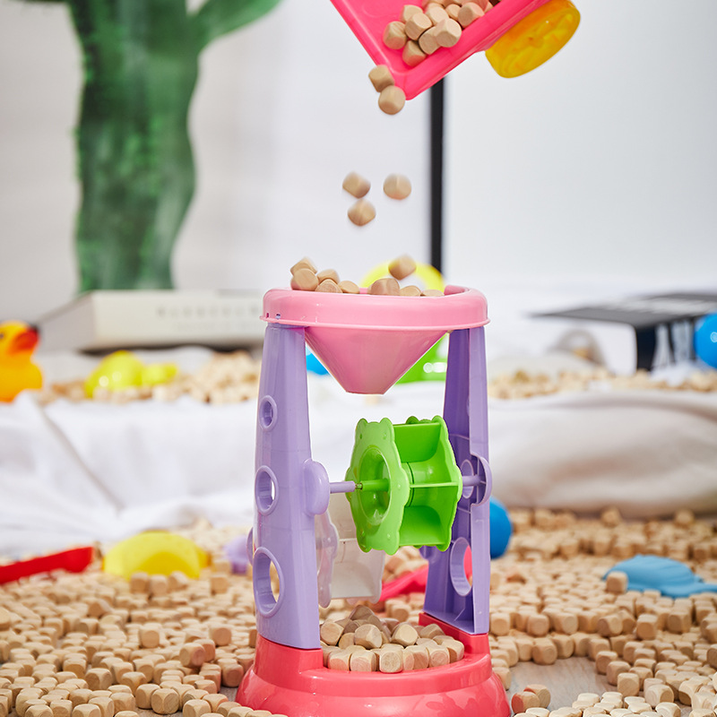 Children's playground wood sand pool lotus wood sand pool parent-child restaurant sand pool small wood 10mm 12mm