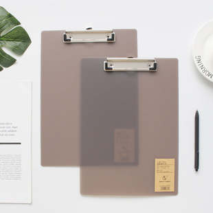 A6A5A4 bill folder board clip Pad board clip menu clip paper clip gray simple PP board clip