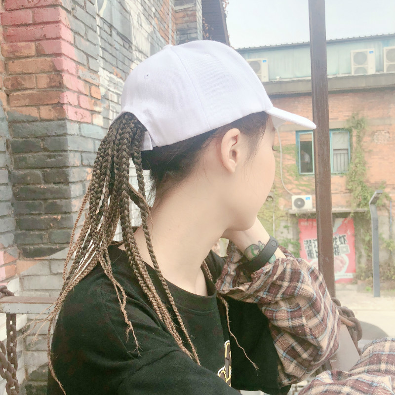 Paryk Beskidt Fletning Hat Paryk Heldel Dame Tretråds Fletning Personlighedskasket Heldel Hiphop Herre- og Damemode Hiphop Kasket_voghion.com