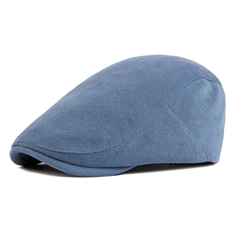 Korean-style Candy-colored Beret Women's Spring Autumn and Winter Outdoor Casual Cap Knitted Forward Cap Men's Fashionable All-match Cap