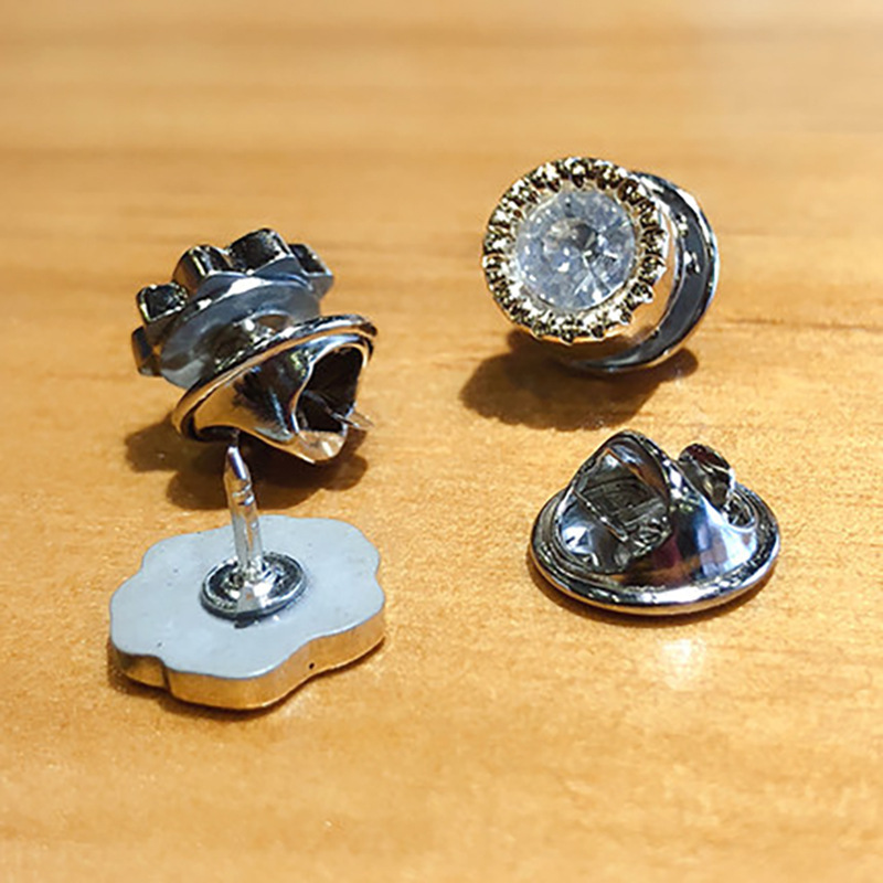Mini Light-proof Brooch Flower Shirt Invisible Pin Button Cardigan Collar Silk Scarf Cufflinks Decorative Accessories Button