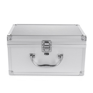 Aluminum Alloy toolbox portable instrument instrument box password lock file storage box with lining safety capacity