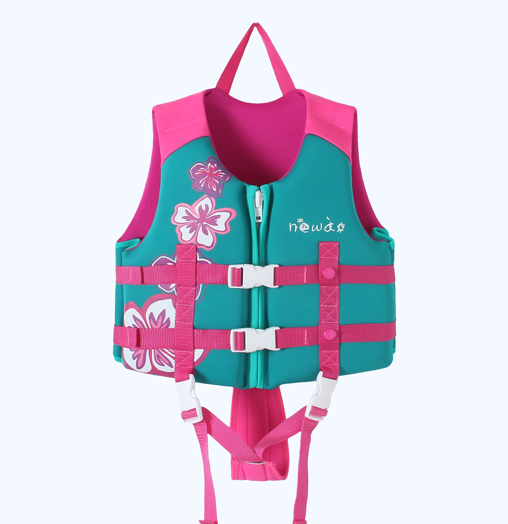 Cross-border children's life jacket advanced fabric cartoon professional buoyancy vest Auxiliary Learning swimming vest diving drifting