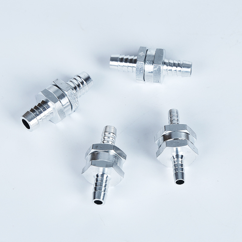 Gasoline diesel fuel pump one-way check valve 6/8/10/12 aluminum alloy one-way valve car and ship hand pump accessories