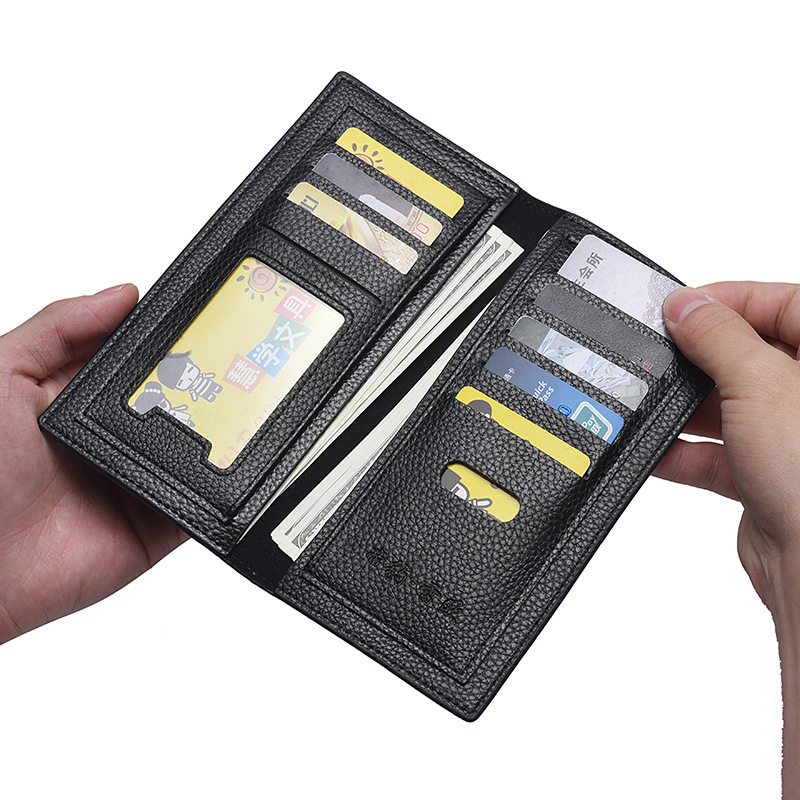 wallet men Cross-border Hot New men's wallet Long Ultra-thin wallet Korean Style Card Bag for men