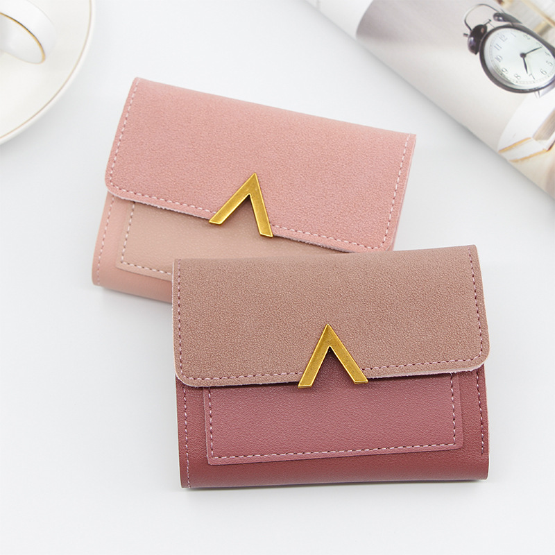 New Korean Style Simple Women's Wallet Short Large Capacity Women's Wallet Student Small Card Bag Coin Purse