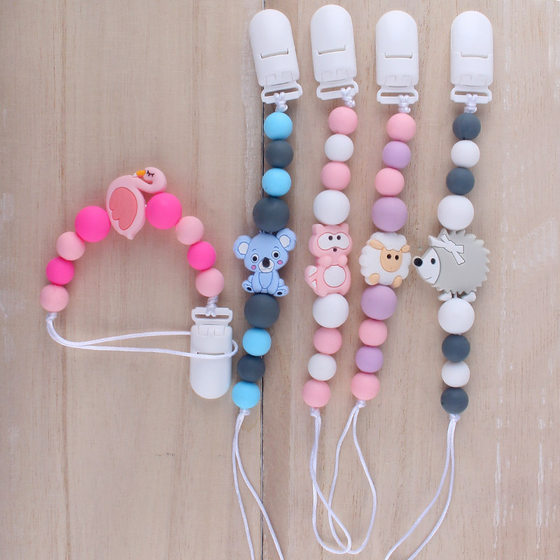 Baby pacifier chain pacifier rope silicone gum anti-chain maternal and infant products Foreign trade Amazon New