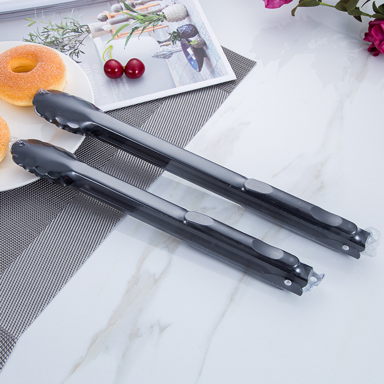 Stainless steel food clip barbecue steak clip buffet food clip kitchen baking gadget wholesale