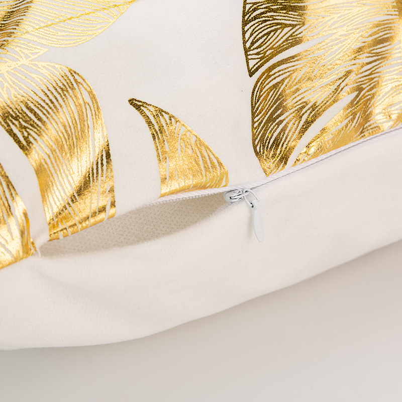 ins Nordic style Square short plush gilding pillow wholesale gilding sofa pillow car pillow a generation of hair