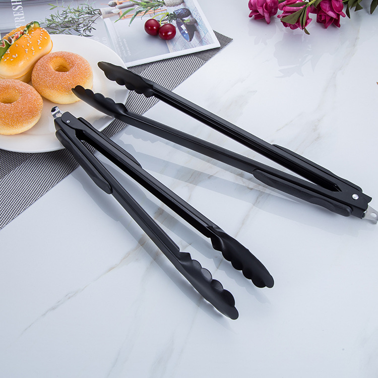 Stainless steel food clip barbecue steak clip buffet food clip kitchen baking gadget wholesale
