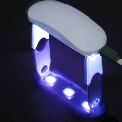 Dual Band uv mobile phone film curing lamp uv LED Nail Lamp mini uv folding phototherapy lamp nail