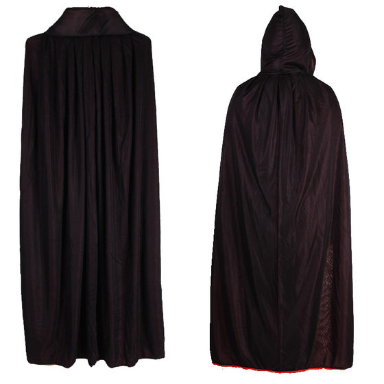 Halloween black red cape children double-sided cosplay black death vampire cape party adult