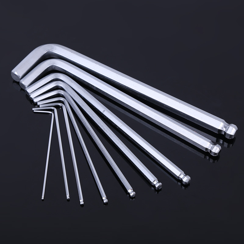 Spot supply of ordinary lengthened Matt hexagon socket set short flat medium length lengthened matching inner hexagonal wrench