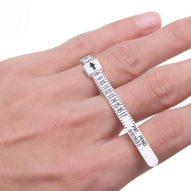 Ring measuring with plastic ring US US code domestic measuring ruler finger circumference measurement soft ruler measuring tool