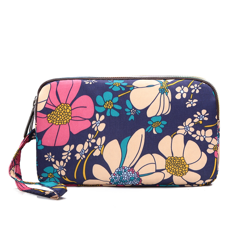 Factory wholesale new wallet coin purse bag female Korean printed wallet mobile phone bag ladies wallet running cloth bag