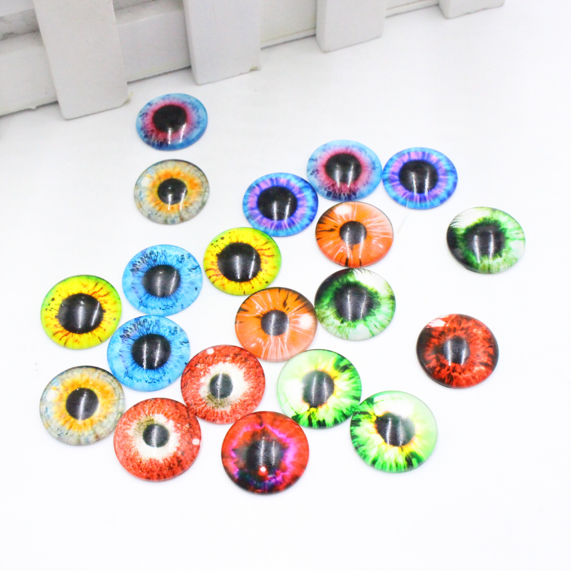 8/12/18mm Vintage Glass Doll diy Dinosaur Toy Animal Eye Accessories Accessories