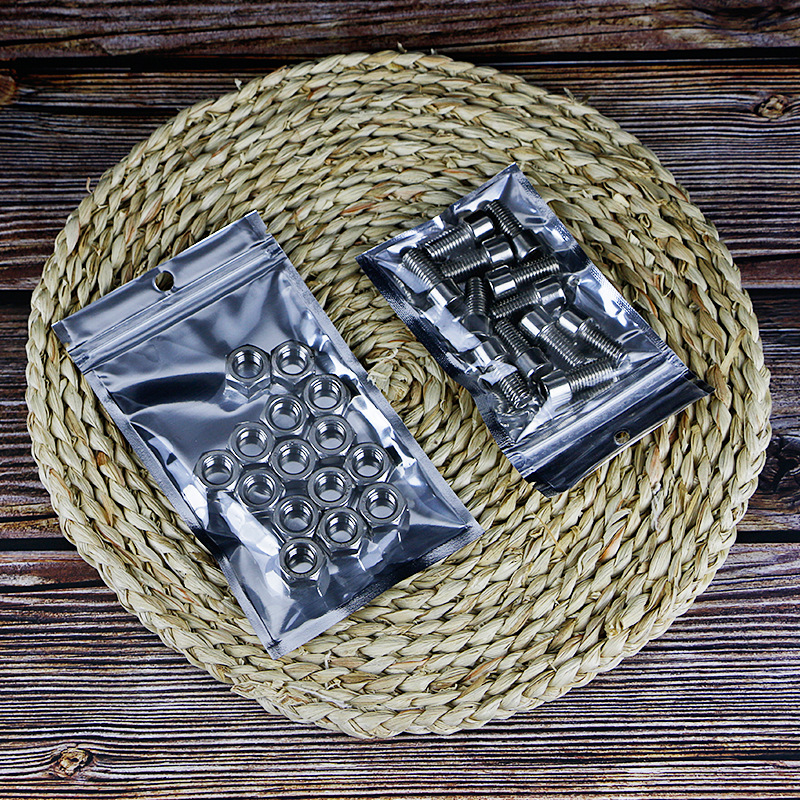 Translucent Clothing Plastic Bag Sealing Pocket Aluminized Yin and Yang Aluminum Foil Self-sealing Bag Mobile Phone Case Packaging Bag
