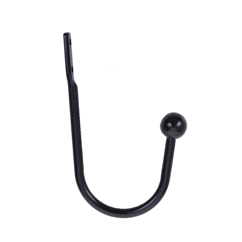 U-shaped round head wall hanging curtain wall hook window decoration hook wall hook metal L-shaped hook decorative accessories