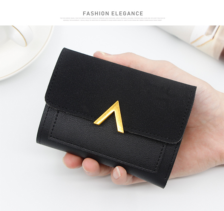 New Korean Style Women's Short Card Bag Small Wallet Three-fold Wallet Women's Multi-card Card Bag Mini Card Case_voghion.com