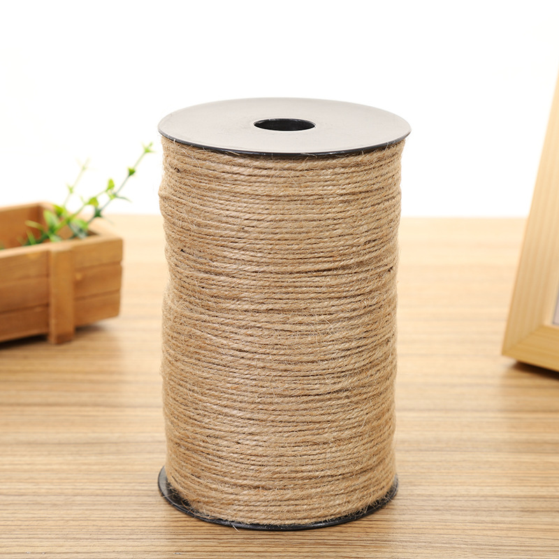 100 meters 2mm multi-size woven hemp rope DIY Hemp rope photo wall fresh bouquet packaging decorative hemp rope