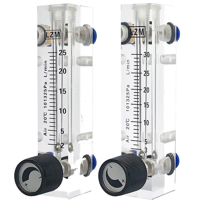 Air gas flow meter 1L nitrogen flow meter glass rotor flow meter panel type
