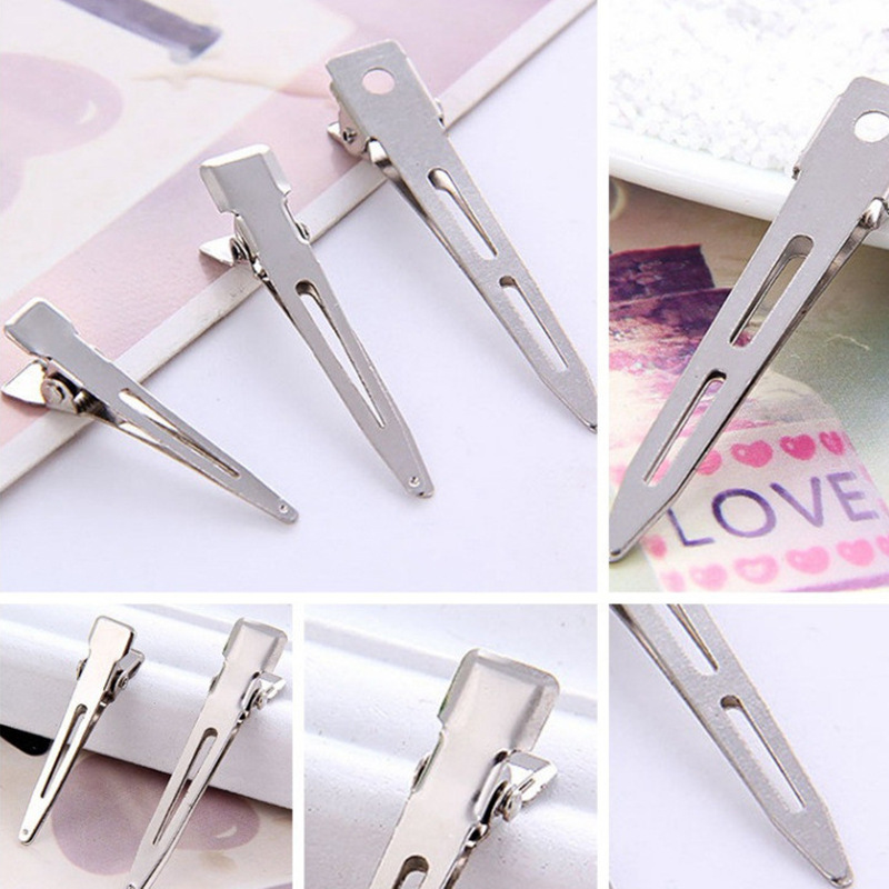 4.5cm single fork duckbill clip metal pointed hairpin accessories women's beauty hairpin DIY factory wholesale