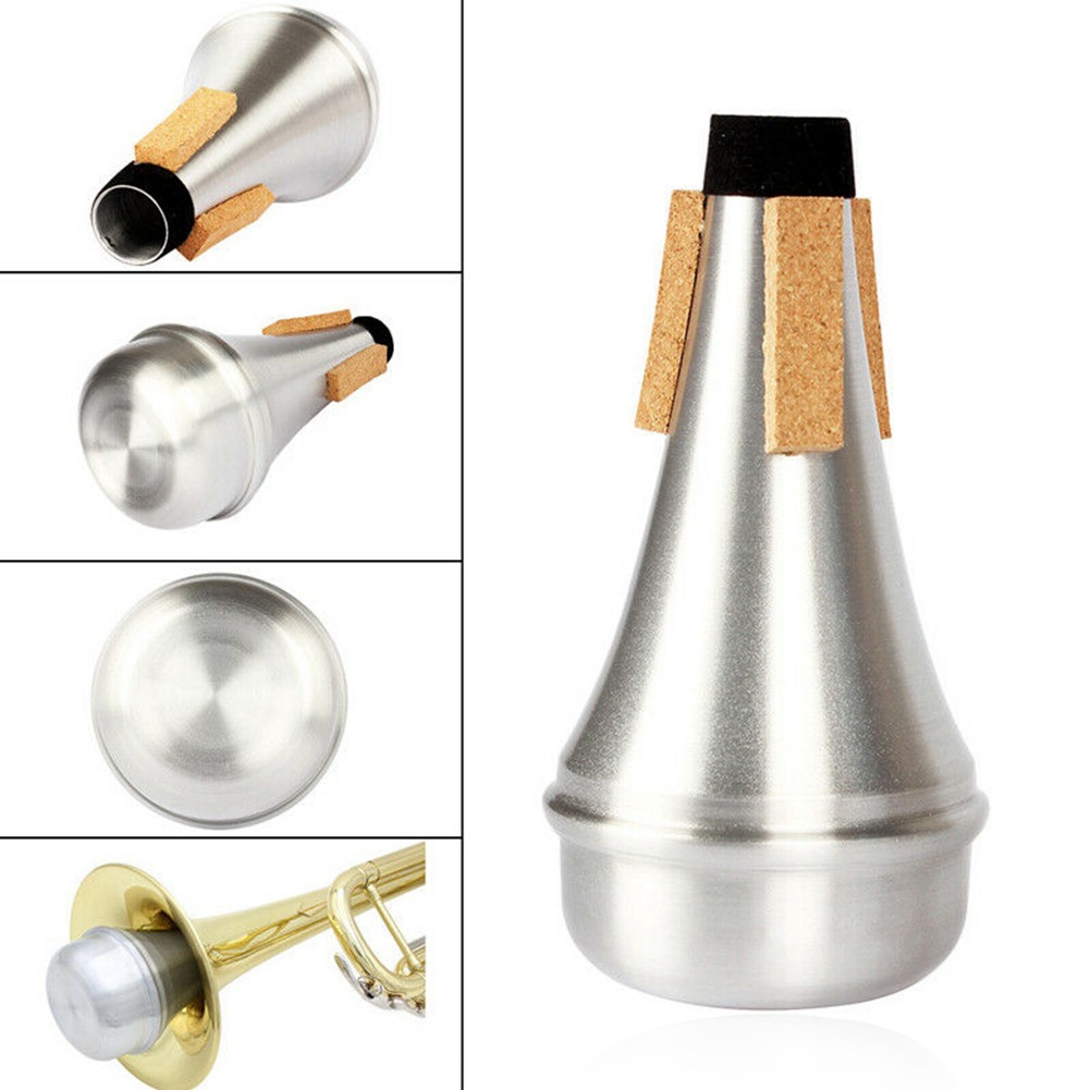 Small size Mute silencer anti-disturbance Mute Cork edge guard-aluminum alloy Trumpet Mute
