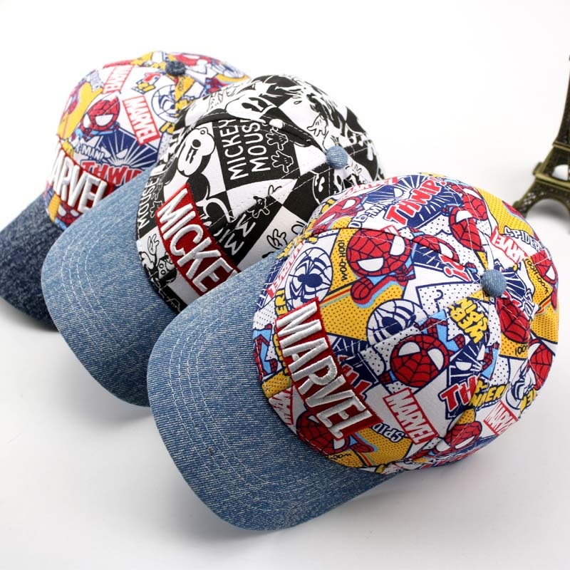 Children's Cap New Cartoon Mickey Autumn Kids Hat Outdoor Joker Hip Hop Baseball Cap Wholesale