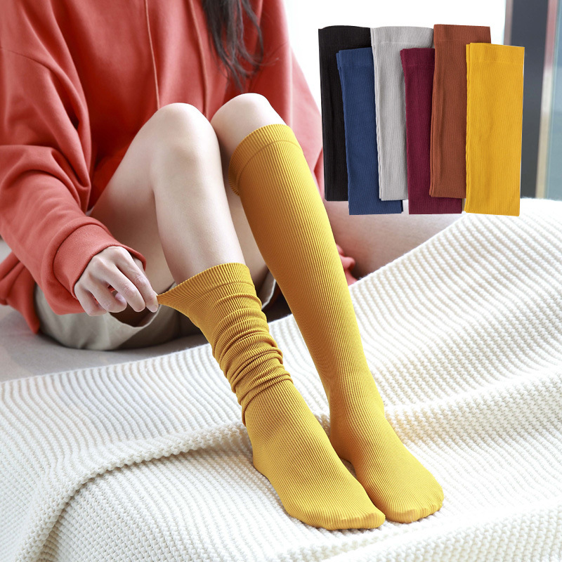 Summer thin jk socks women's Japanese stockings calf socks ins tide velvet solid color pile socks wholesale