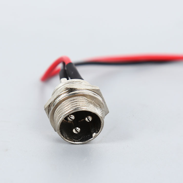 Cross-border discount electric scooter charging port round hole three-pin aviation head charging hole