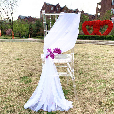 Wedding Swiss Mesh High Density Organza Wedding Background Mantle Wedding Chair Back Yarn Ceiling Genting Yarn Sign-in Desk