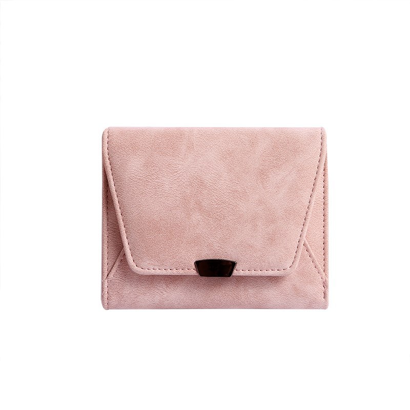 2023 New Simple Small Wallet Women's Short Folding Mini Retro Student's Fresh Korean Women's Wallet