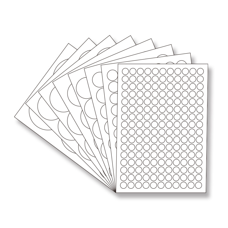 a4-self-adhesive-printing-paper-round-stickers-small-labels-dot-target-stickers-reward-sales-control-labels-index-notes