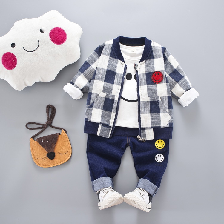 Children's Clothing Boy's Autumn Suit 2017 New Autumn Korean Style Children's Sports Three-Piece Suit Children's Clothes