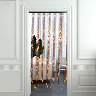 Factory supply exquisite home wood bead curtain finished direct sales