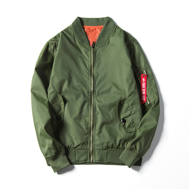 Spring and Autumn Pilots MA1 Jacket Men's Jacket Baseball Suit Men's and Women's Loose European and American Youth Foreign Trade Groups