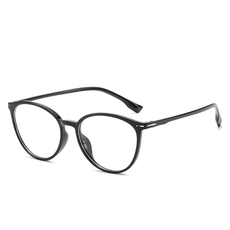 Women's Korean-style TR90 glasses frame retro artistic myopia glasses finished myopia glasses with degrees 50-600 degrees