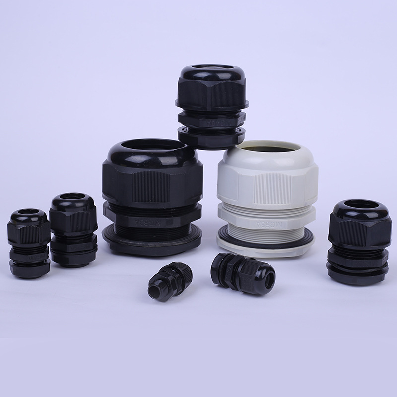 Factory Direct supply waterproof cable connector MG12-MG63 nylon Grand head fixed waterproof cable connector