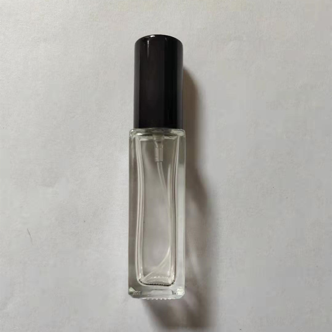 3 5 10 2030 ML glass bottle square transparent glass spray empty bottle portable packaging travel perfume bottle