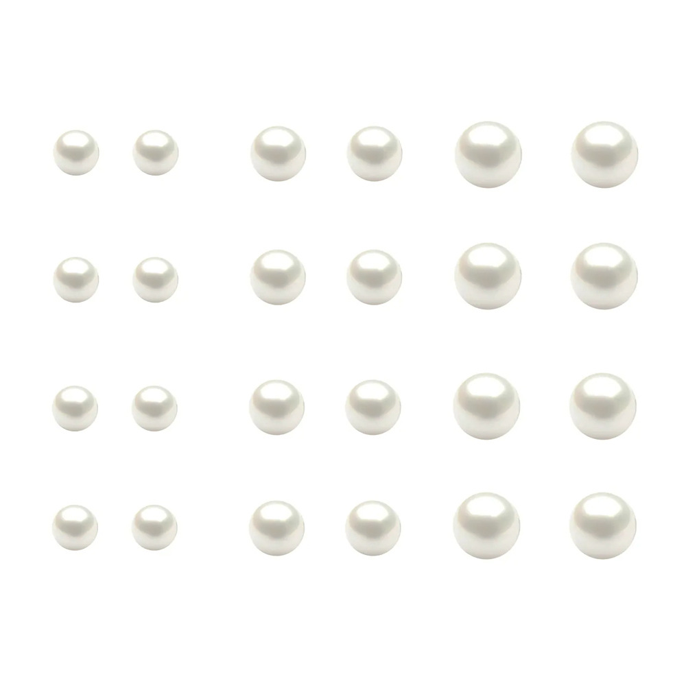 Europe and the United States cross-border new artificial pearl earrings set 12 pairs of classic retro simple temperament fashion earrings