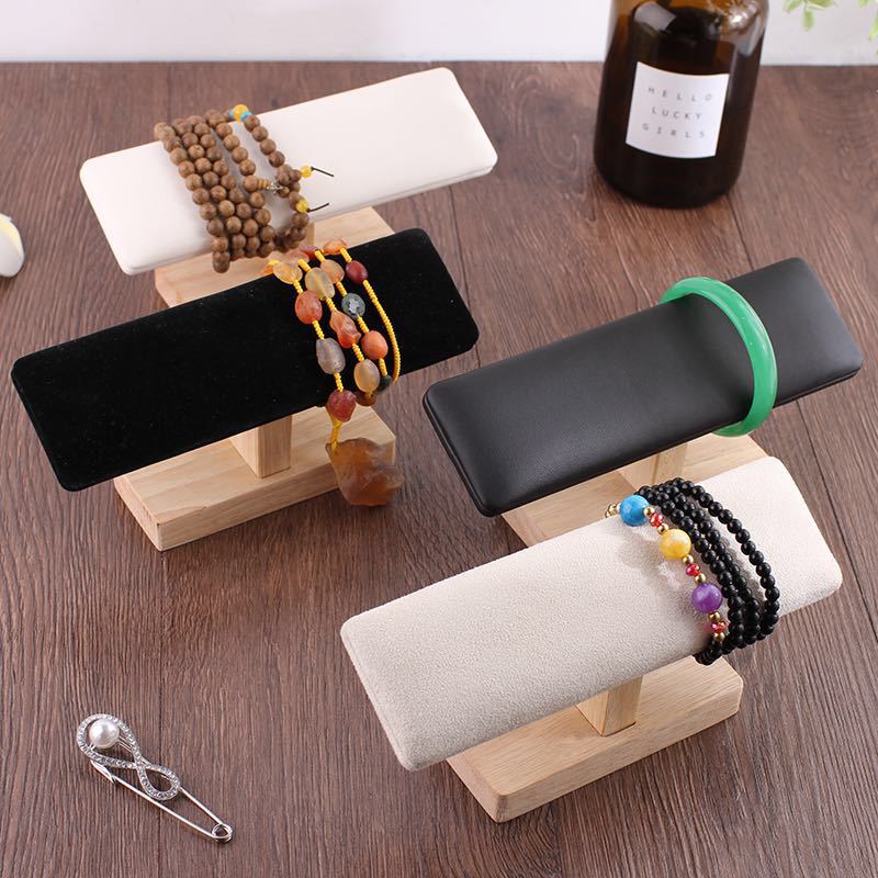 Display rack for Thai rubberwood watches and bracelets, bracelet and necklace holder, necklace display rack, wholesale jewelry stand