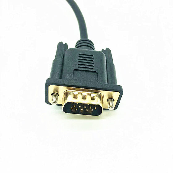 Factory direct HDMi TO VGA Adapter HDMI TO VGA HD line 1.8 m HDMI TO VGA line