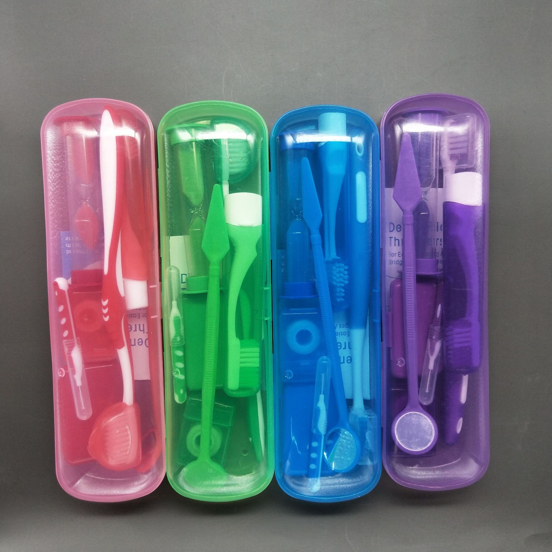 Orthodontic care toothbrush orthodontic protective wax braces orthodontic care suit eight-piece set