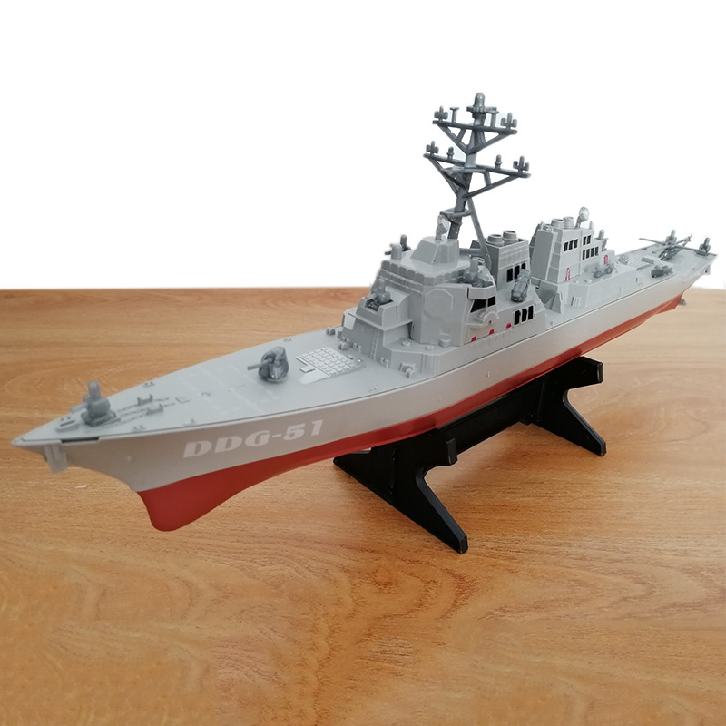Трансграничная модель ракетного корабля игрушка статический готовый военный корабль модель корабля военный корабль эсминец украшения с кронштейном