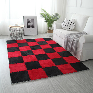 Cross-border exclusive for Nordic ins light luxury stitching carpet mat full of cute bedroom children climbing mat a generation of hair