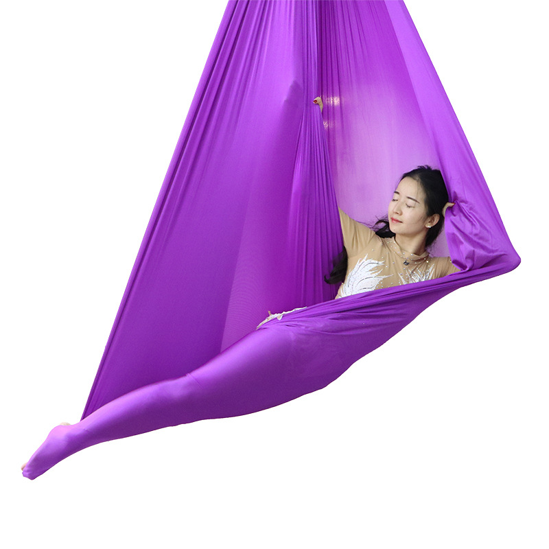 Air yoga hammock full set of color indoor anti-gravity elastic cloth yoga studio adult children factory direct sales