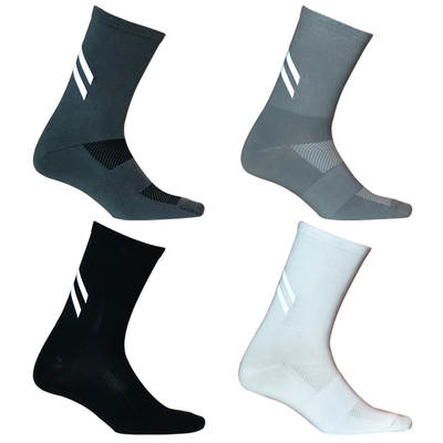 New DH high reflective cycling socks bicycle sports running fitness moisture wicking Lycra breathable tube socks